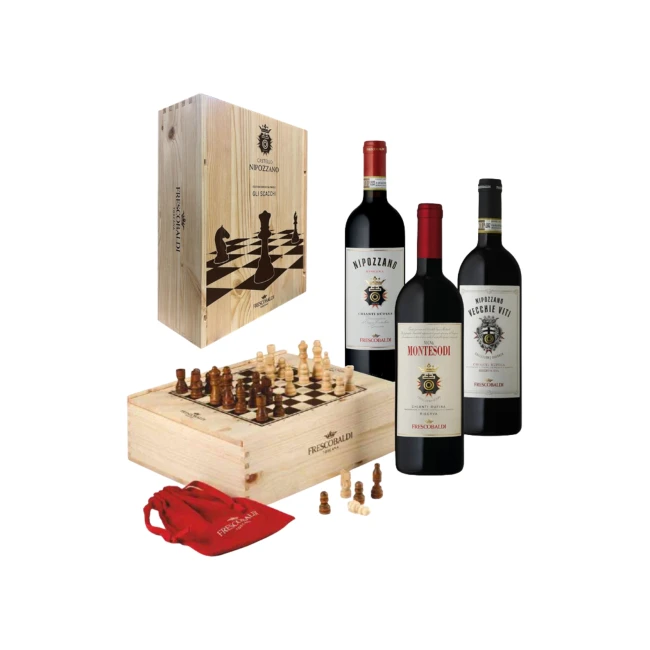 Pachet Chess Vin Rosu Nipozzano Riserva Chianti Rufina 0.75l + Nipozzano Vecchie Viti 0.75l + Montesodi Frescobaldi 0.75l